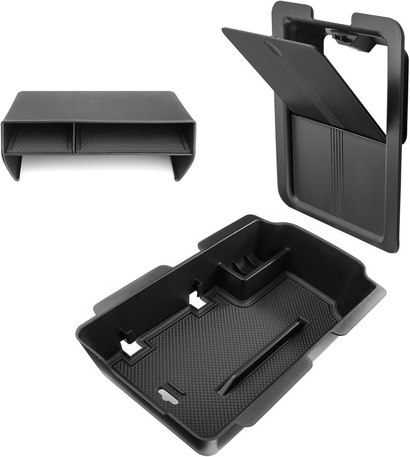 Thenice Center Console Organizer Armrest Box Tray Glovebox Hidden Storage Compartment Compatible with Honda Civic 2022 2023 2024 2025 2026 Accessories -3PCS - Image 1